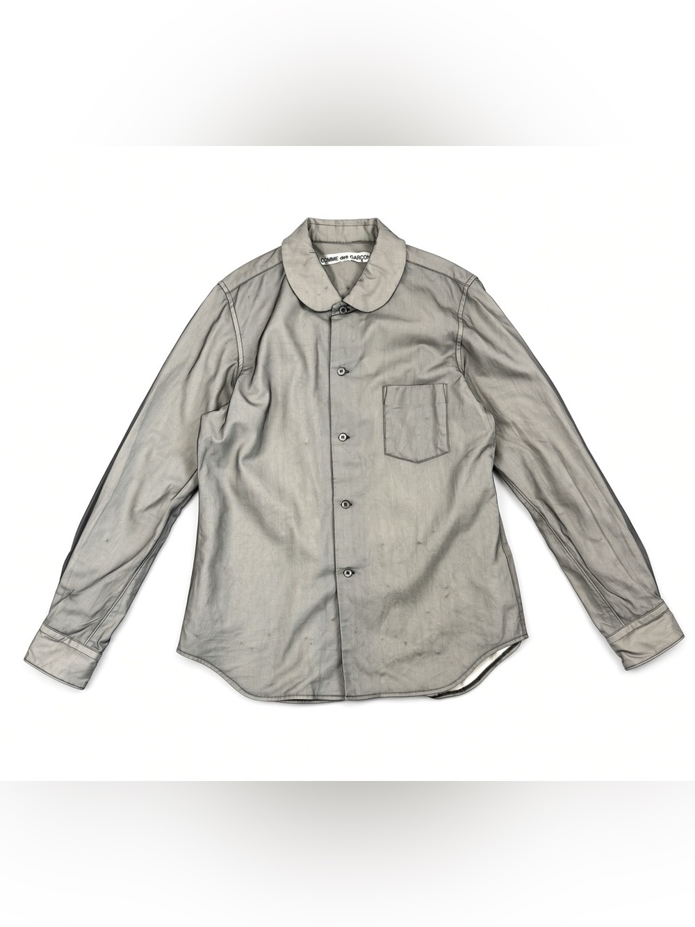 Comme des Garcons Peter Pan Collar Shirt Gray Japan